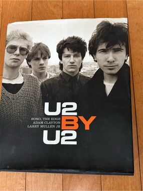U2 By U2 Photo Book - Black & White Cover with Orange Accent